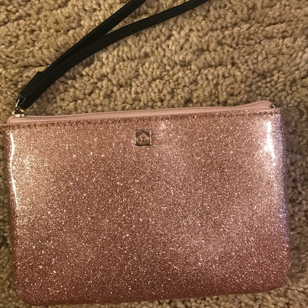Kate Spade rose gold wristlet